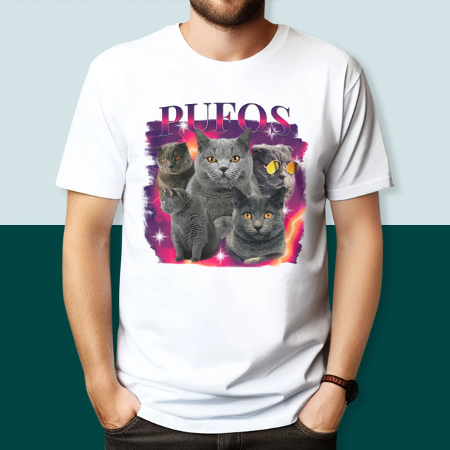 Personajul Tău: Bootleg Cu Pisicul Tău - Tricou Pentru Bărbați
