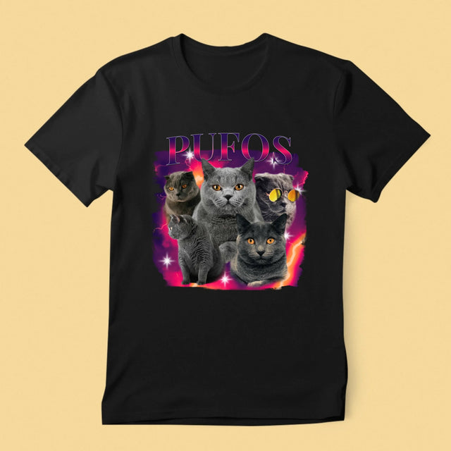 Personajul Tău: Bootleg Cu Pisicul Tău - Tricou Pentru Bărbați