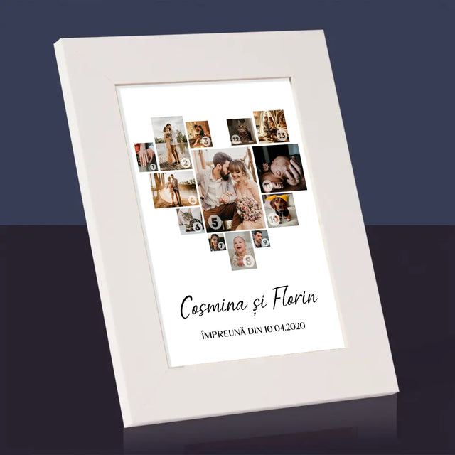 Colaj De Fotografii: Inimă - Colaj Din Fotografii - Ramă Pentru Fotografii (Horizontală)