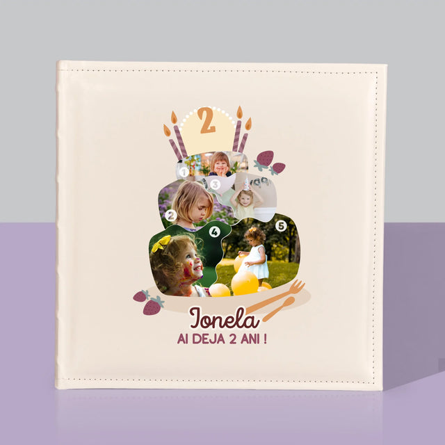 Formă Din Fotografii: Tort De Zi De Naștere - Album Foto