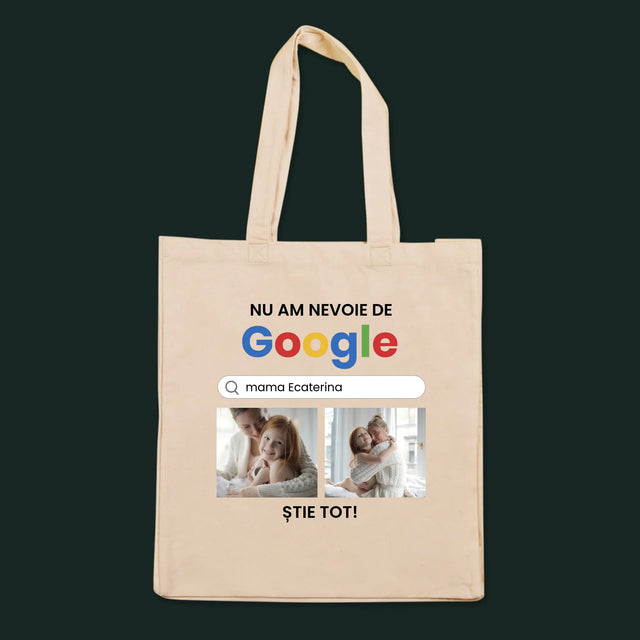 Colaj De Fotografii: Nu Am Nevoie De Google - Sacoșă De Pânză