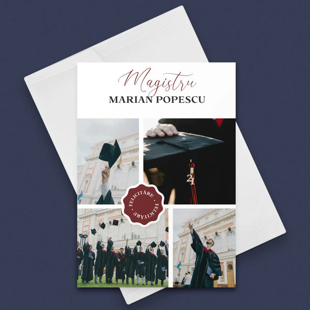 Colaj De Fotografii: Magistru - Card Cu Felicitări