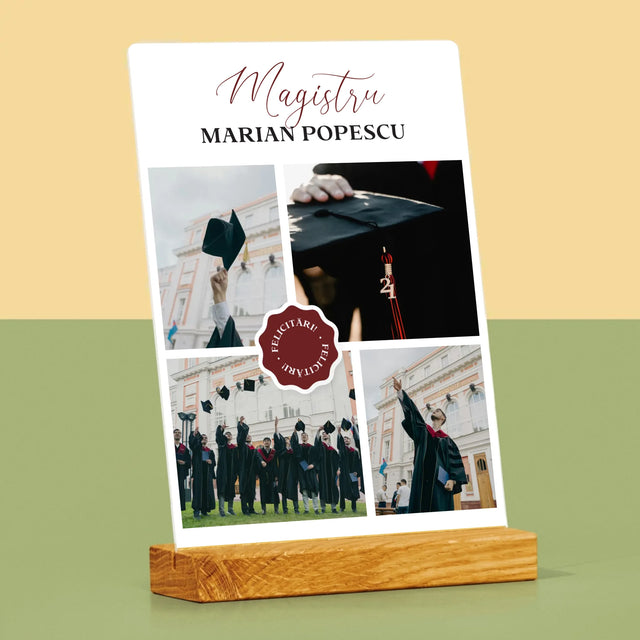 Colaj De Fotografii: Magistru - Imprimare Pe Sticlă Acrilică (Verticală)