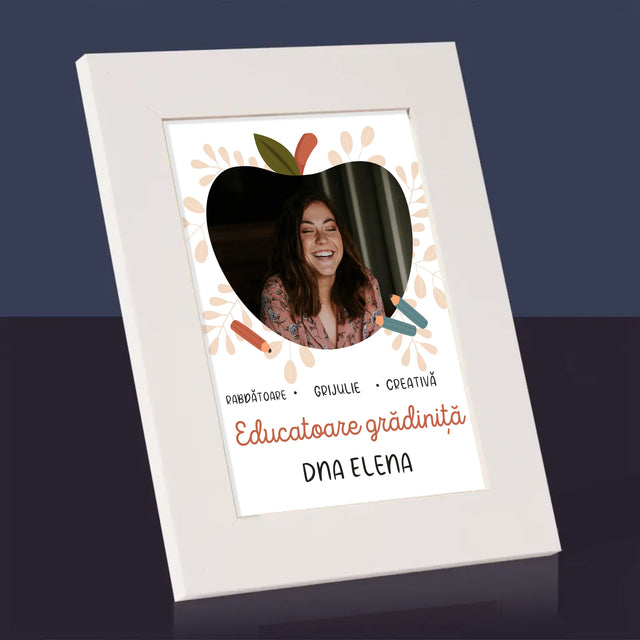 Fotografie Si Semnătură: Educatoare Grădiniță - Ramă Pentru Fotografii (Horizontală)