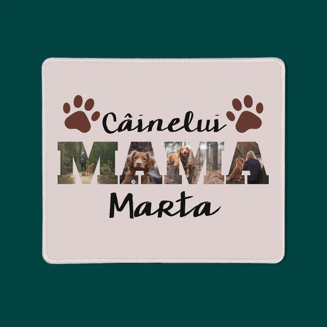 Cuvânt Din Fotografii: Mama Câinelui Din Fotografiile Tale - Mouse Pad