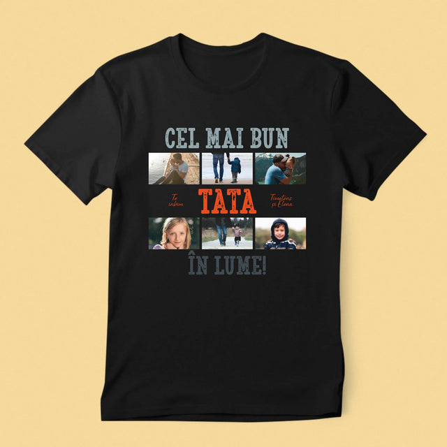 Colaj De Fotografii: Cel Mai Bun Tată Din Lume Fotografii - Tricou Pentru Bărbați