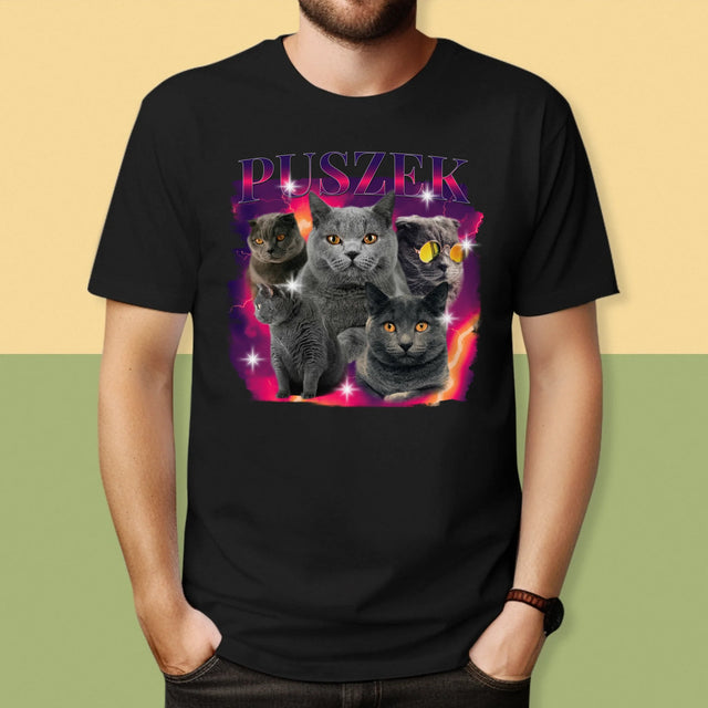 Personajul Tău: Bootleg Cu Pisicul Tău - Tricou Pentru Bărbați