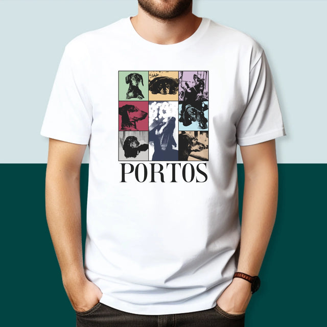 Colaj De Fotografii: Cățeluș Ca Taylor - Tricou Pentru Bărbați