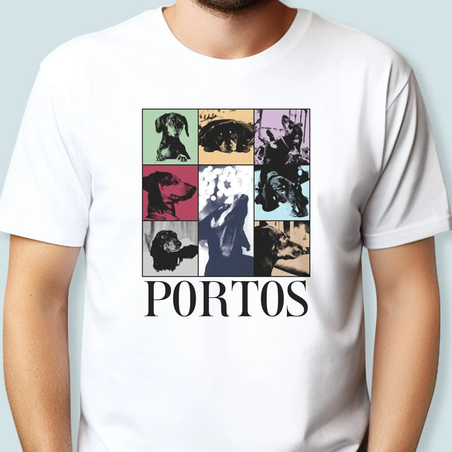 Colaj De Fotografii: Cățeluș Ca Taylor - Tricou Pentru Bărbați