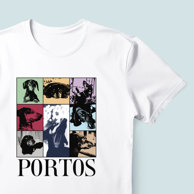 Colaj De Fotografii: Cățeluș Ca Taylor - Tricou Pentru Bărbați