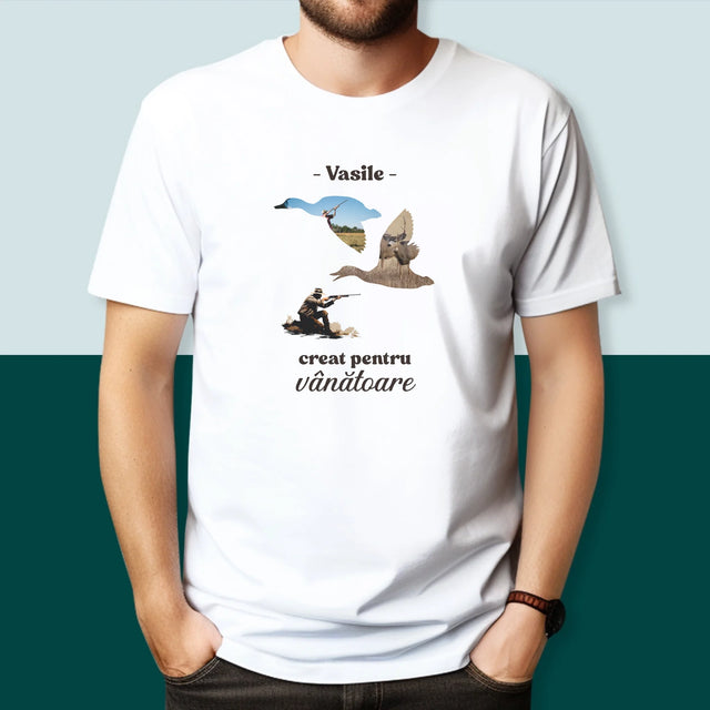 Formă Din Fotografii: Creat Pentru Vânătoare - Tricou Pentru Bărbați