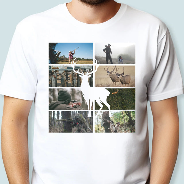 Colaj De Fotografii: Vânător - Tricou Pentru Bărbați