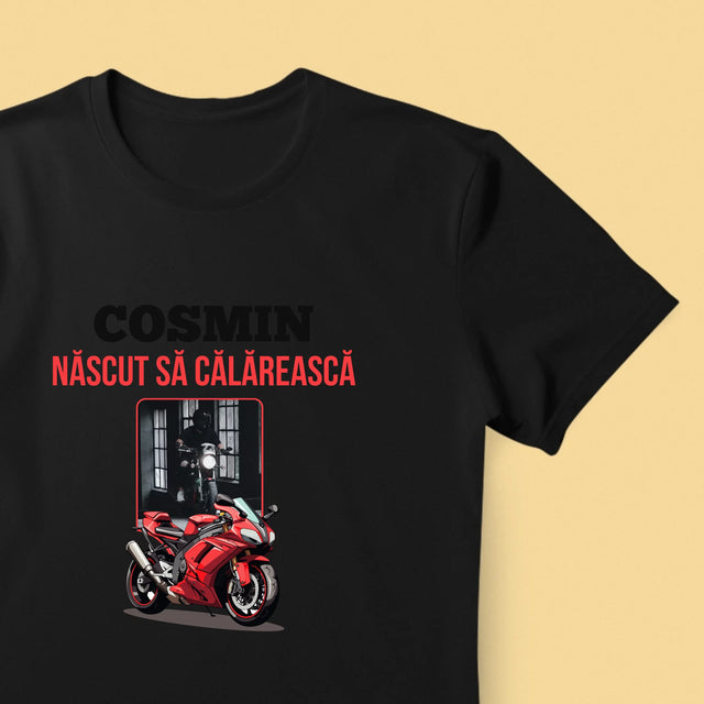 Fotografie Si Semnătură: Născut Să Călărească - Tricou Pentru Bărbați
