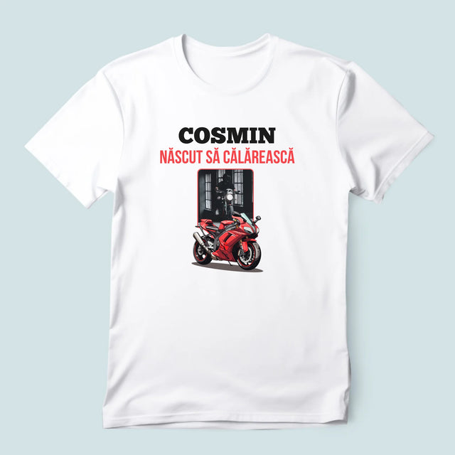 Fotografie Si Semnătură: Născut Să Călărească - Tricou Pentru Bărbați