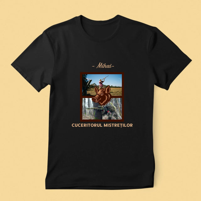 Colaj De Fotografii: Cuceritorul Mistreților - Tricou Pentru Bărbați