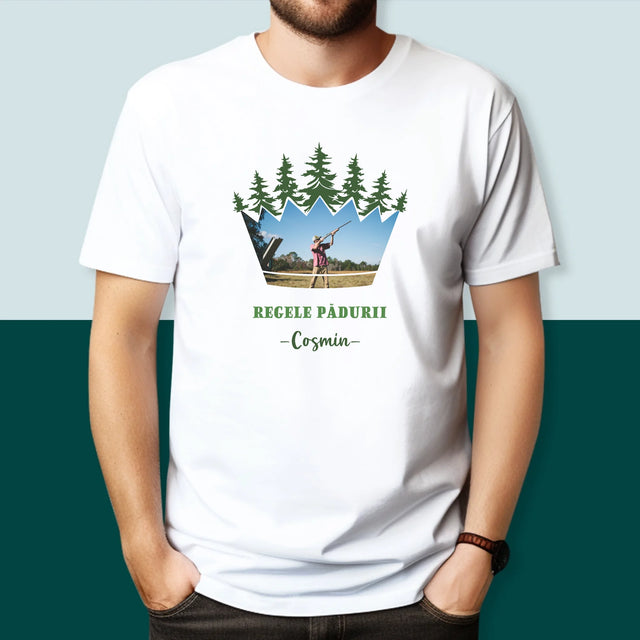 Formă Din Fotografii: Regele Pădurii - Tricou Pentru Bărbați