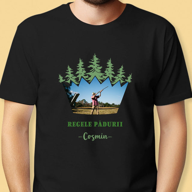 Formă Din Fotografii: Regele Pădurii - Tricou Pentru Bărbați