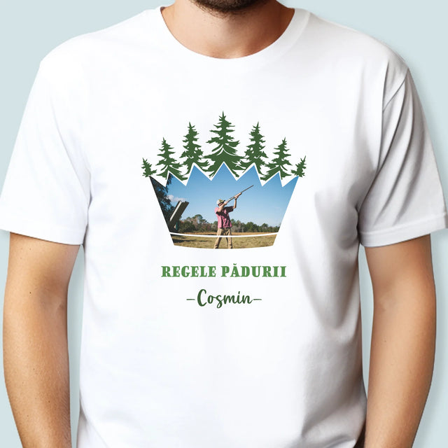 Formă Din Fotografii: Regele Pădurii - Tricou Pentru Bărbați