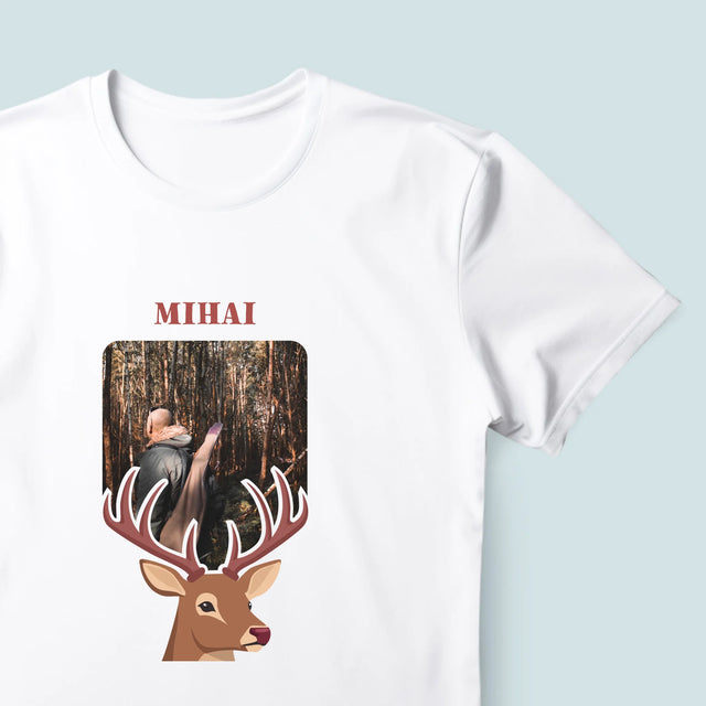 Fotografie Si Semnătură: Cerb - Tricou Pentru Bărbați