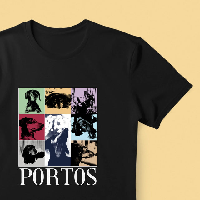 Colaj De Fotografii: Cățeluș Ca Taylor - Tricou Pentru Bărbați