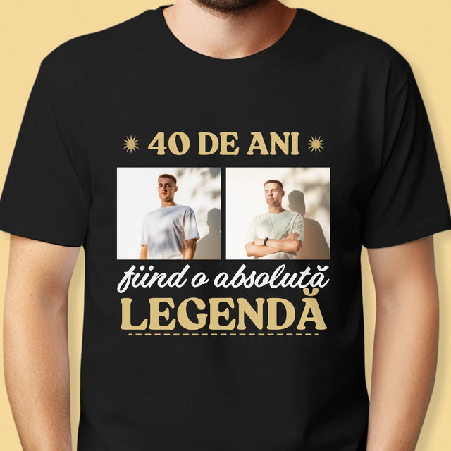 Colaj De Fotografii: 40 De Ani Fiind O Legendă - Tricou Pentru Bărbați