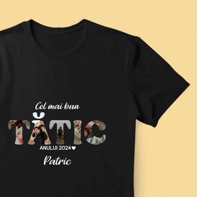 Cuvânt Din Fotografii: Cel Mai Bun Tată Al Anului - Tricou Pentru Bărbați
