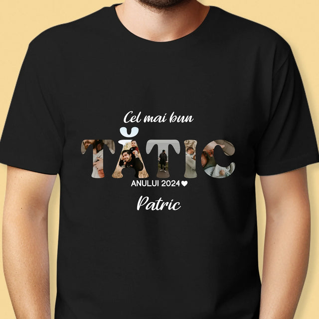 Cuvânt Din Fotografii: Cel Mai Bun Tată Al Anului - Tricou Pentru Bărbați