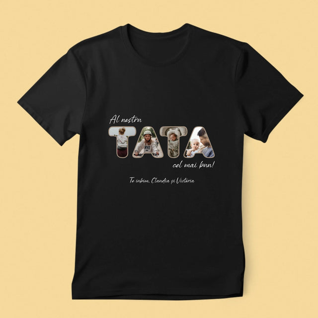 Cuvânt Din Fotografii: Tatăl Nostru Este Cel Mai Bun - Tricou Pentru Bărbați