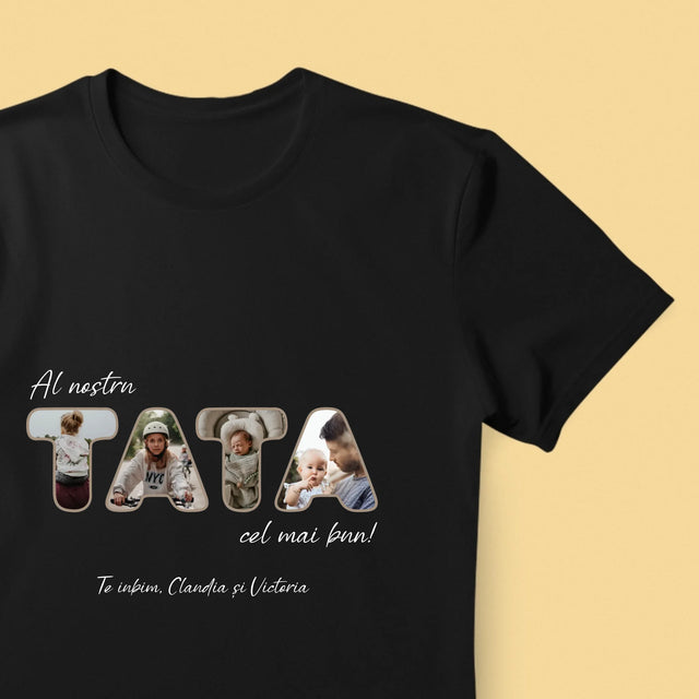 Cuvânt Din Fotografii: Tatăl Nostru Este Cel Mai Bun - Tricou Pentru Bărbați