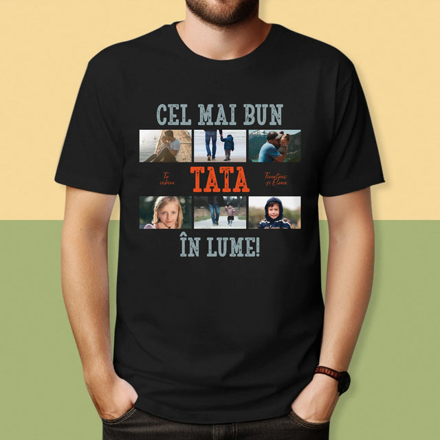Colaj De Fotografii: Cel Mai Bun Tată Din Lume Fotografii - Tricou Pentru Bărbați
