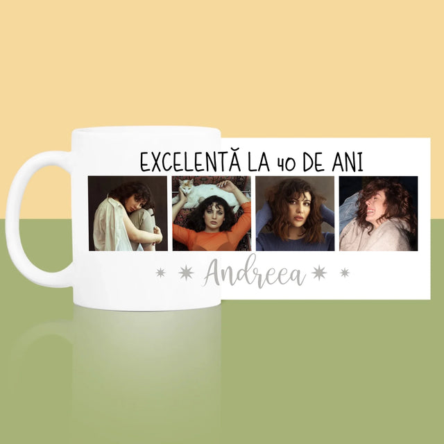 Colaj De Fotografii: Excelentă La 40 De Ani - Cană