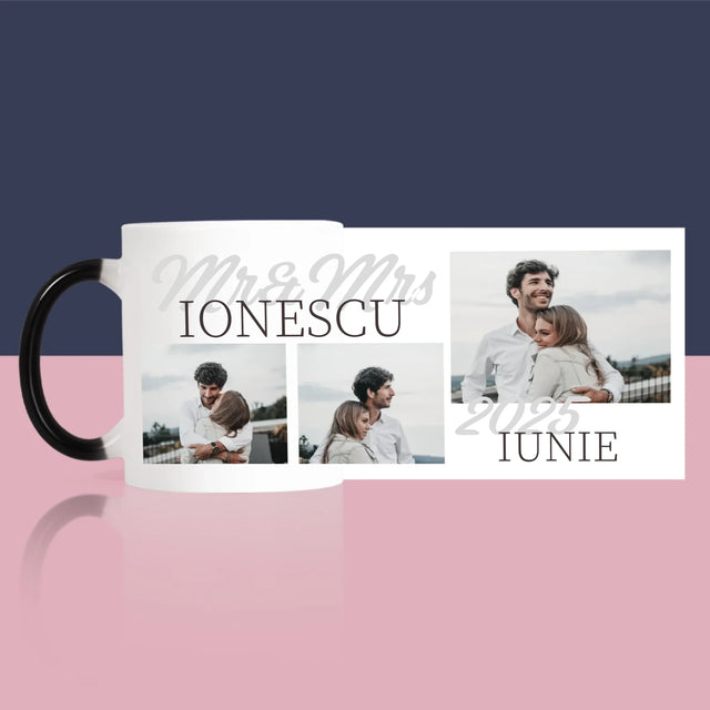 Colaj De Fotografii: Mr&Mrs Data - Cană