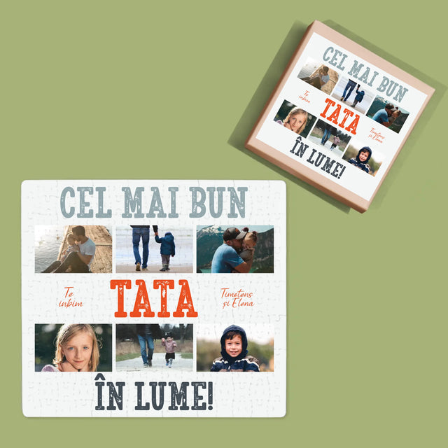Colaj De Fotografii: Cel Mai Bun Tată Din Lume Fotografii - Puzzle