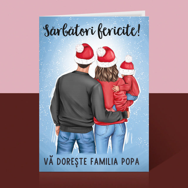 Creator De Personaj: Familia Sărbători - Card Cu Felicitări