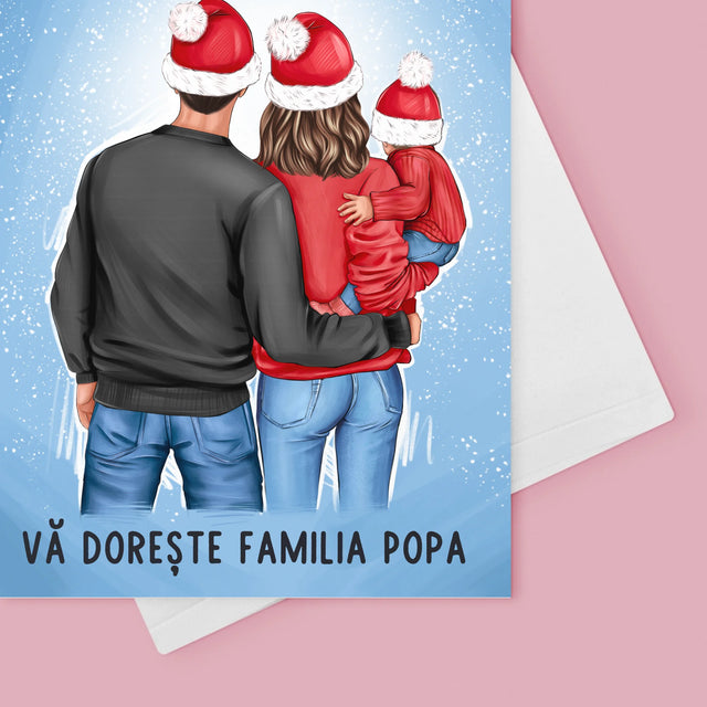 Creator De Personaj: Familia Sărbători - Card Cu Felicitări