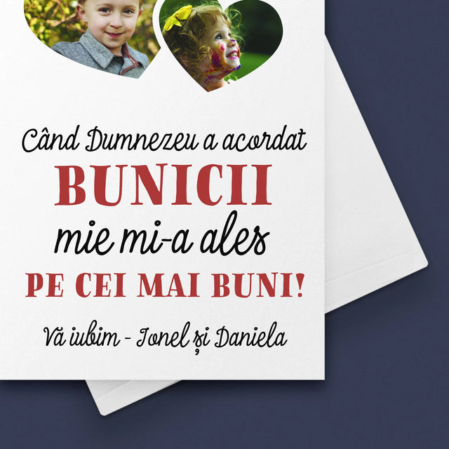Colaj De Fotografii: Când Dumnezeu A Acordat Bunicii - Card Cu Felicitări