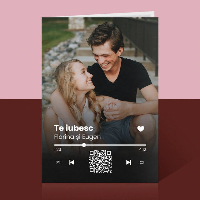 Fotografie Si Semnătură: Cântecul Vostru Cu Cod Qr - Card Cu Felicitări