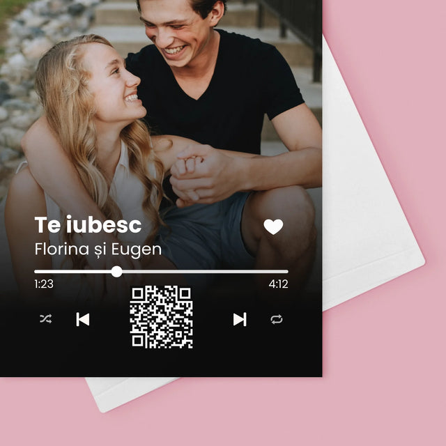 Fotografie Si Semnătură: Cântecul Vostru Cu Cod Qr - Card Cu Felicitări