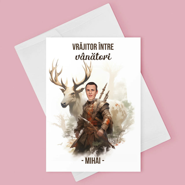 Personajul Tău: Vrăjitor Între Vânători - Card Cu Felicitări