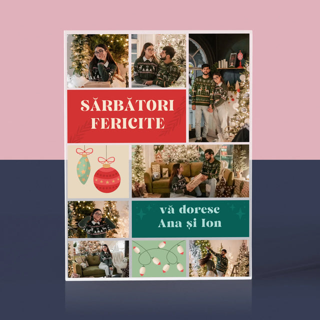Colaj De Fotografii: Fotografii De Sărbători - Bloc Acrilic