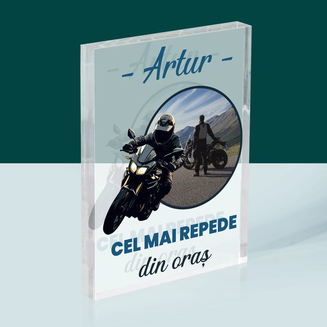 Fotografie Si Semnătură: Cel Mai Repede Din Oraș - Bloc Acrilic