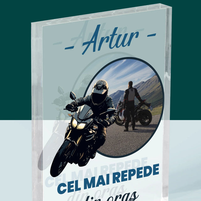 Fotografie Si Semnătură: Cel Mai Repede Din Oraș - Bloc Acrilic