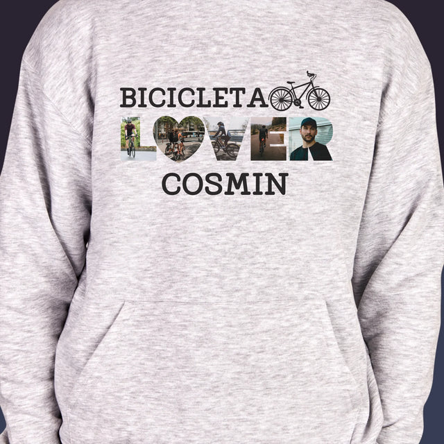 Cuvânt Din Fotografii: Bicicleta Lover - Hanorac Cu Glugă Pentru Bărbați