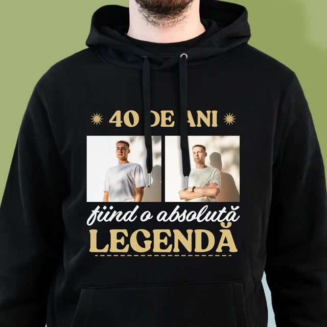 Colaj De Fotografii: 40 De Ani Fiind O Legendă - Hanorac Cu Glugă Pentru Bărbați