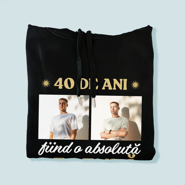 Colaj De Fotografii: 40 De Ani Fiind O Legendă - Hanorac Cu Glugă Pentru Bărbați
