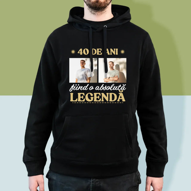 Colaj De Fotografii: 40 De Ani Fiind O Legendă - Hanorac Cu Glugă Pentru Bărbați