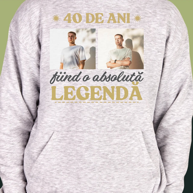 Colaj De Fotografii: 40 De Ani Fiind O Legendă - Hanorac Cu Glugă Pentru Bărbați