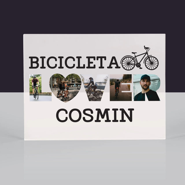 Cuvânt Din Fotografii: Bicicleta Lover - Bloc Acrilic