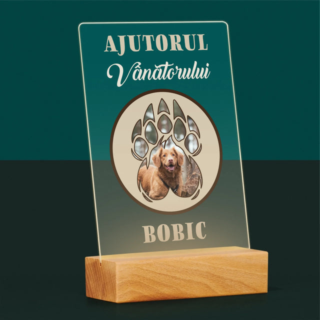 Formă Din Fotografii: Ajutorul Vânătorului - Imprimare Pe Sticlă Acrilică (Verticală)