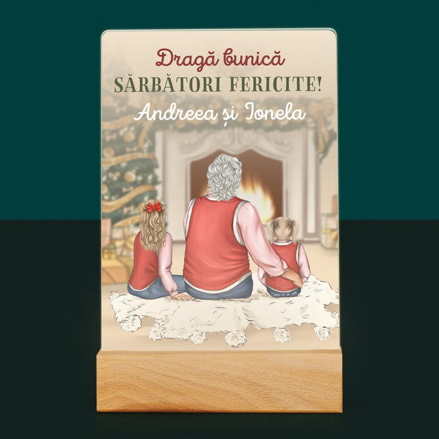 Creator De Personaj: Bunico, Sărbători Fericite - Imprimare Pe Sticlă Acrilică (Verticală)
